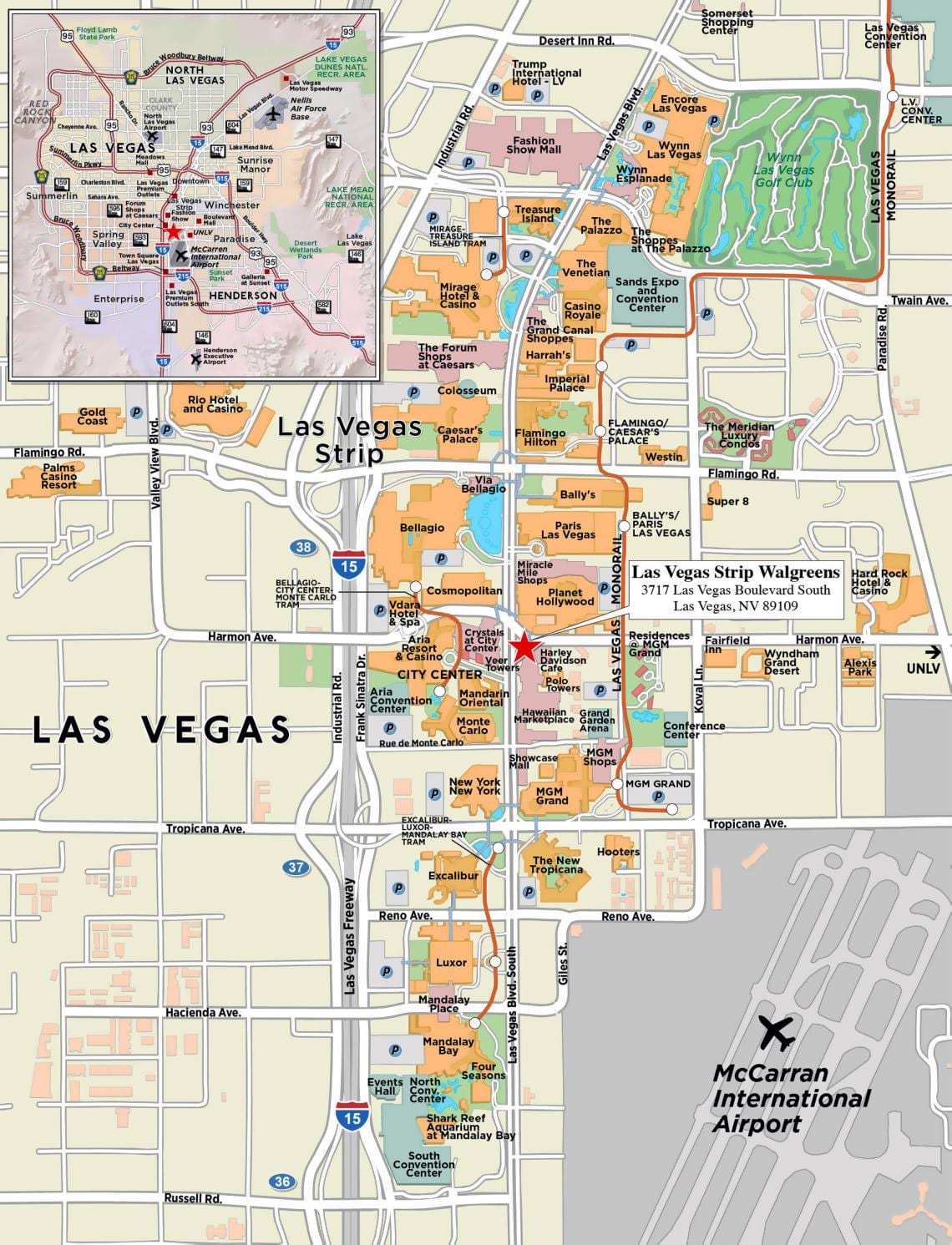 라스베이거스 도시 지도