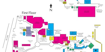 지도 Harrah's Las Vegas